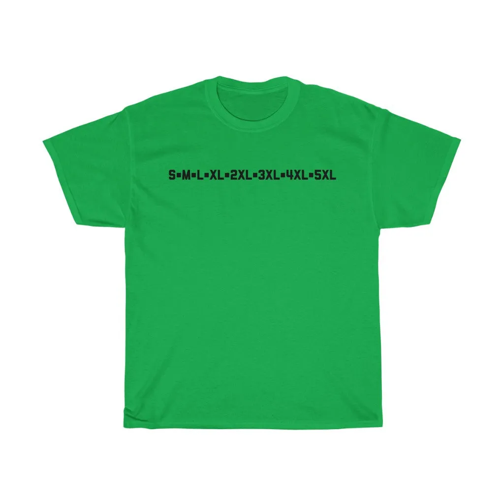 Sizes Adult T-shirt