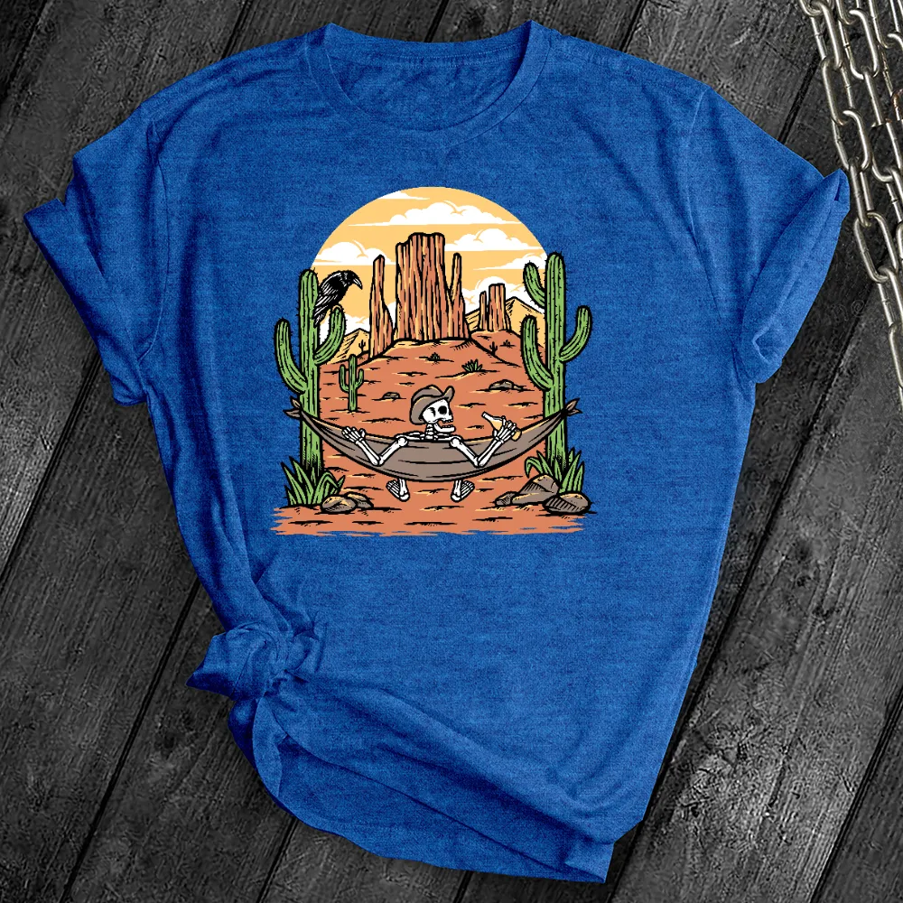 Skeleton Cowboy Desert Tee