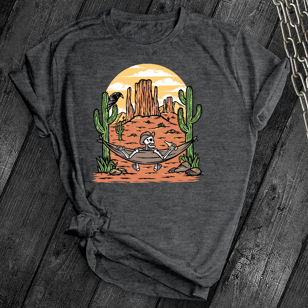 Skeleton Cowboy Desert Tee