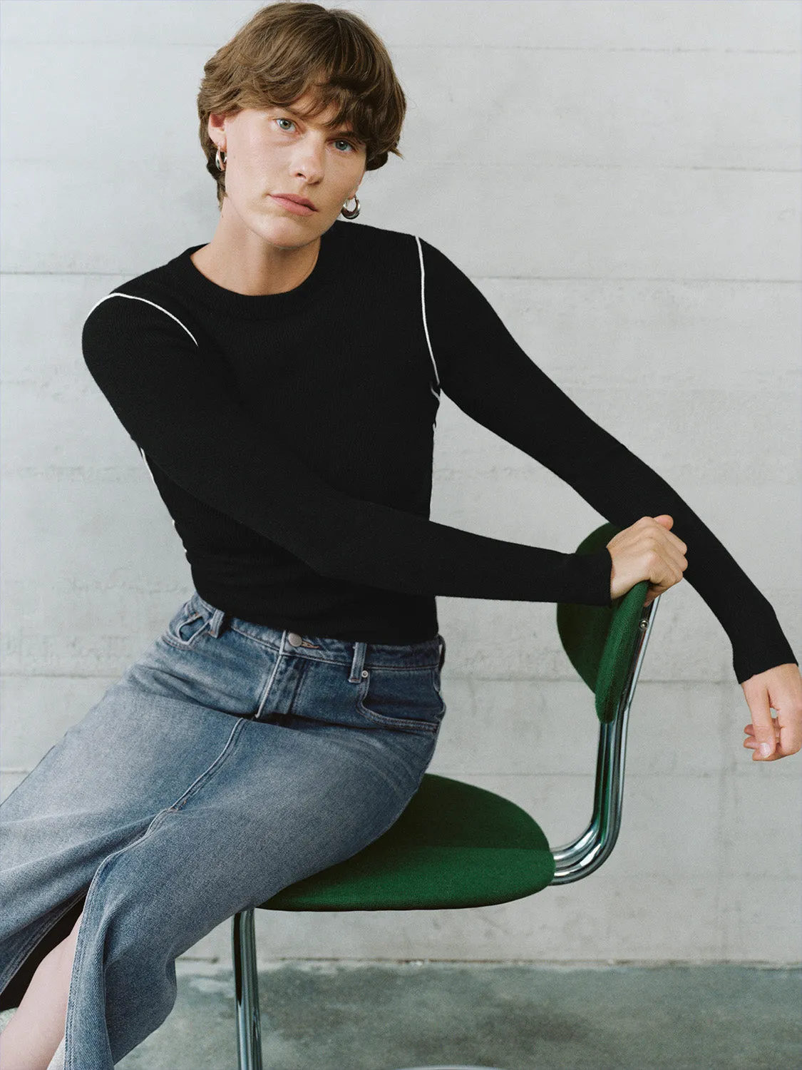Skinny Knitted T-Shirts