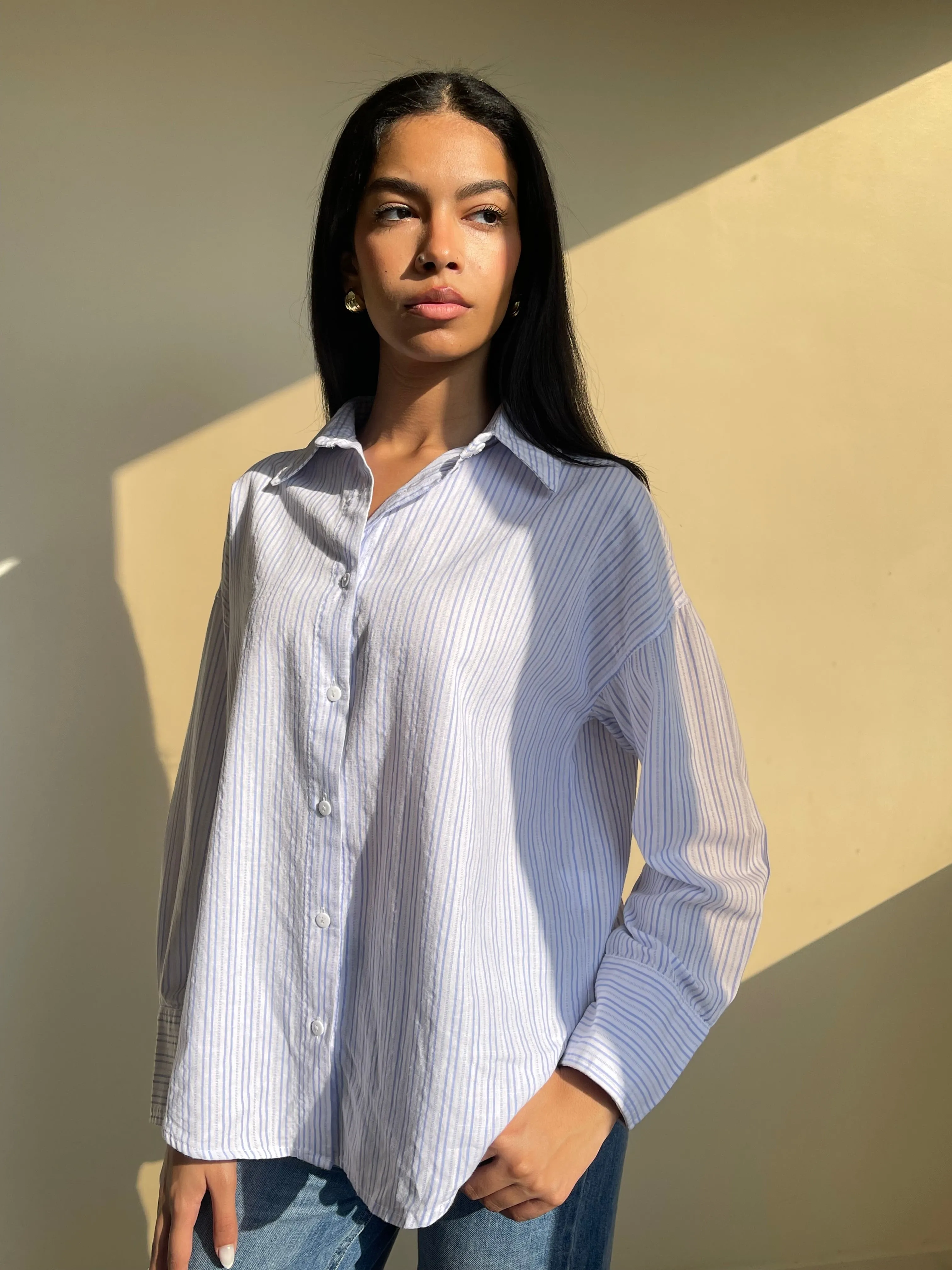 Skyline Striped Button-Up Shirt