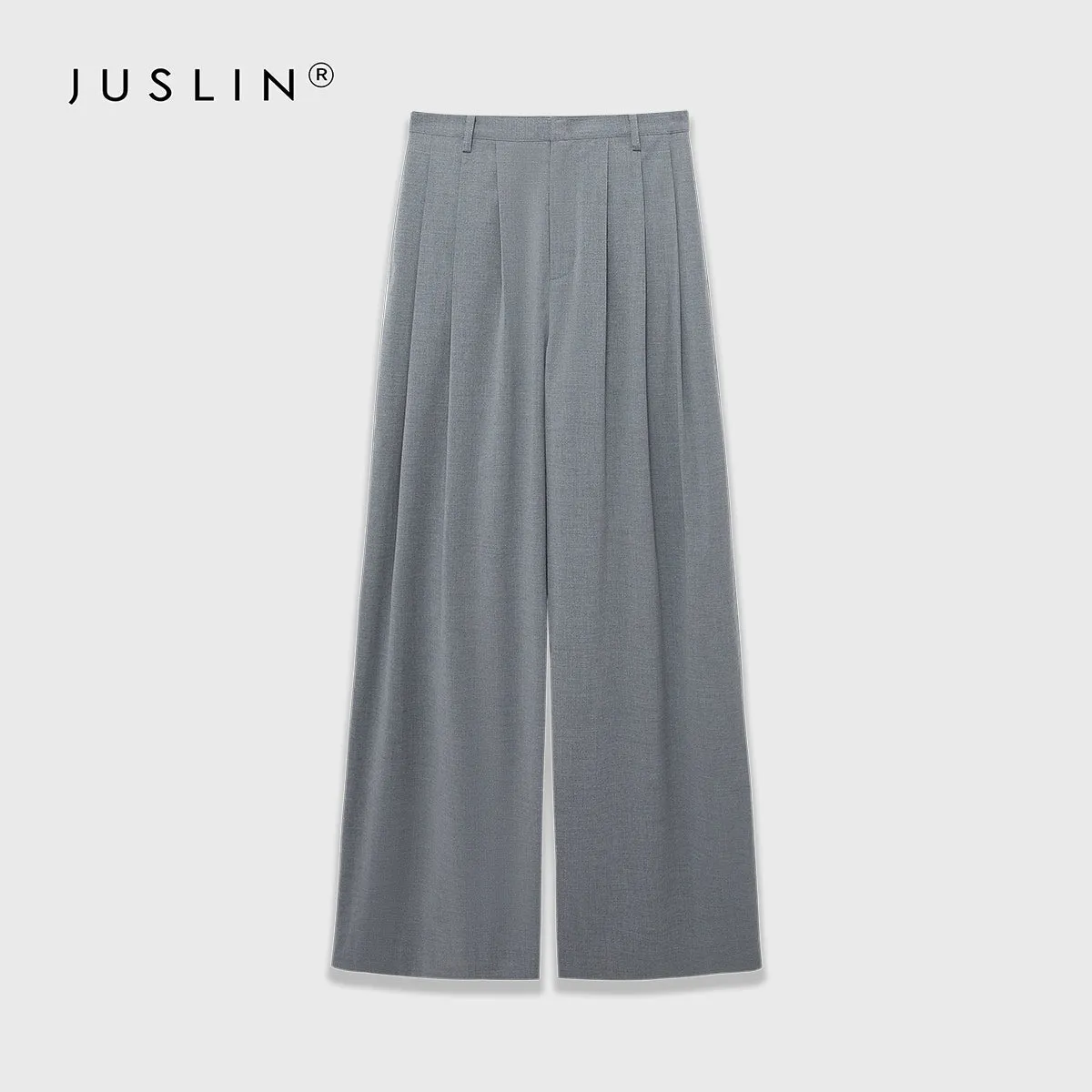 Sleeveless Vest and Pleated Wide-Leg Trousers Set