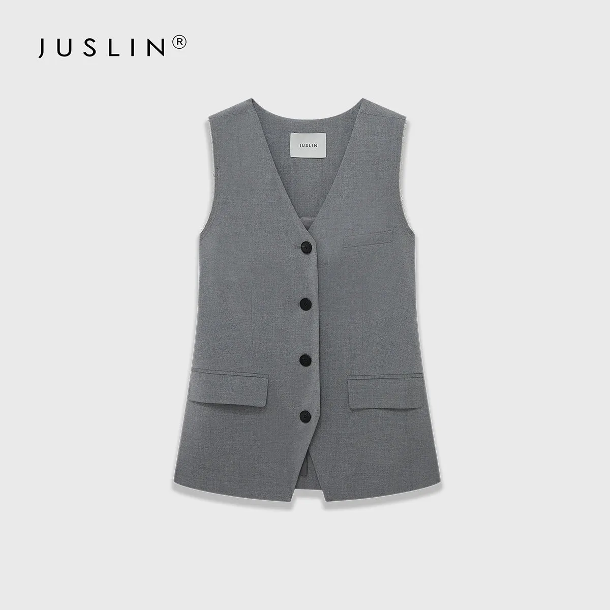 Sleeveless Vest and Pleated Wide-Leg Trousers Set