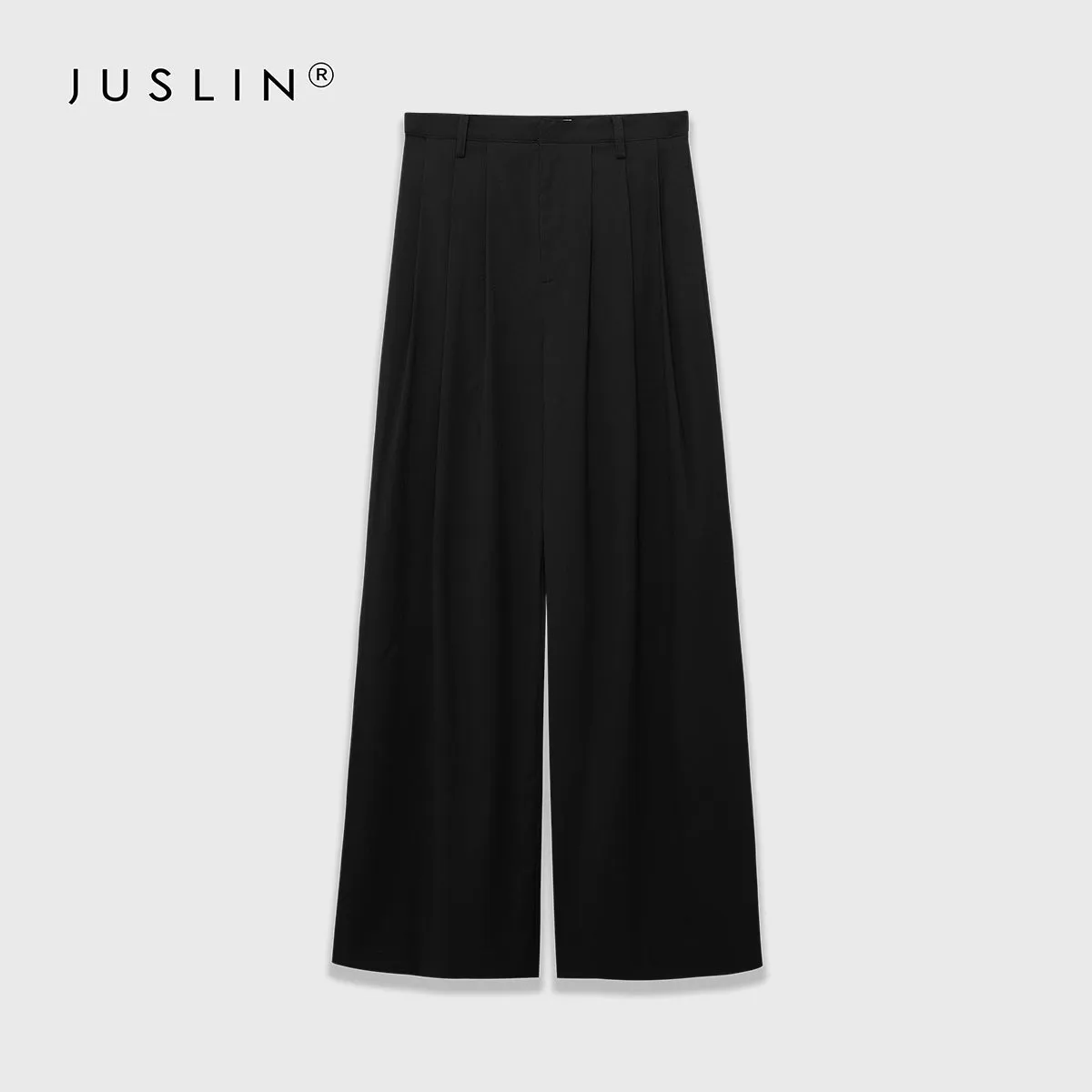Sleeveless Vest and Pleated Wide-Leg Trousers Set