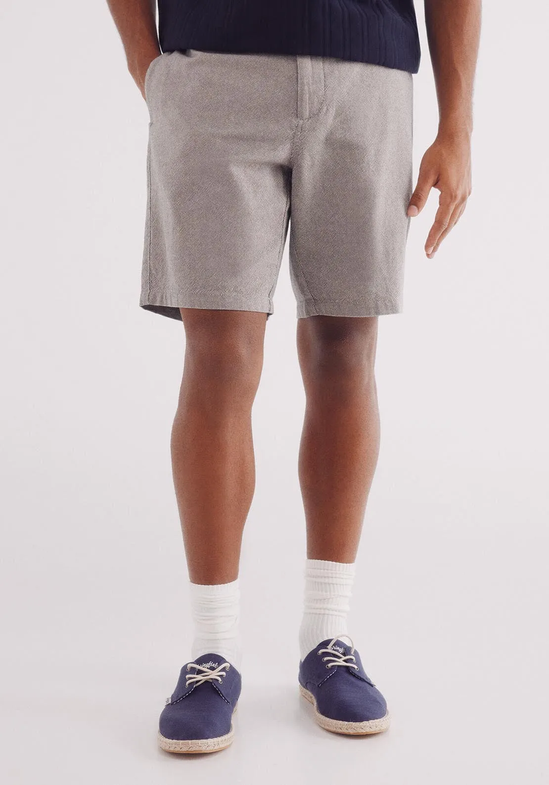 Slim Fit Colored Structured Bermuda Shorts - Sand