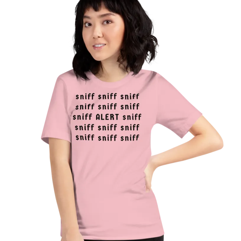 Sniff Sniff ALERT Nose Work & Scent Work T-Shirts - Light