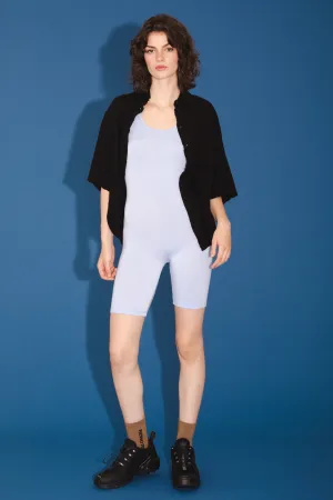Soft Short Bodysuit in Sky Blue