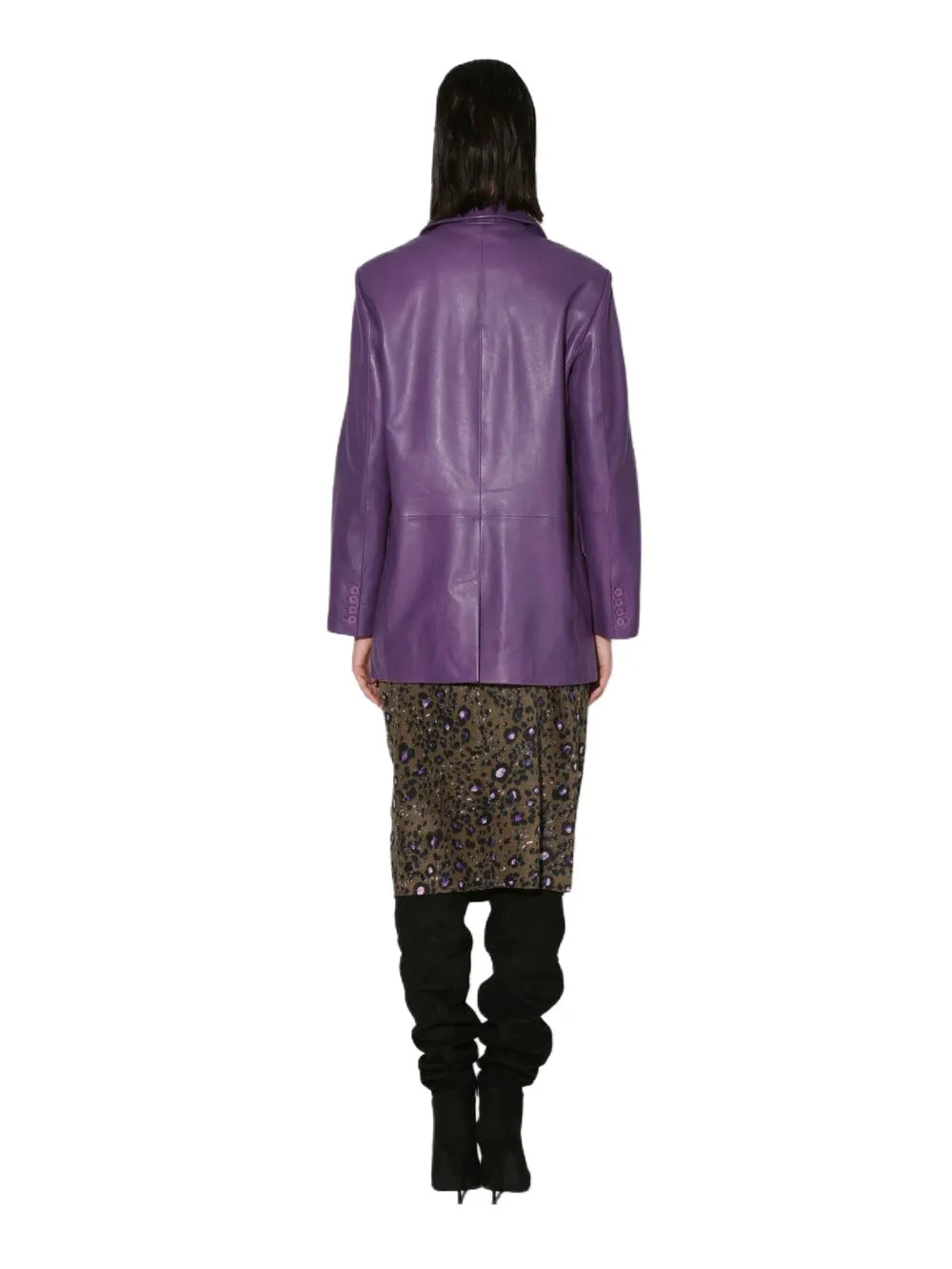 Spark Modern Leather Blazer for Women