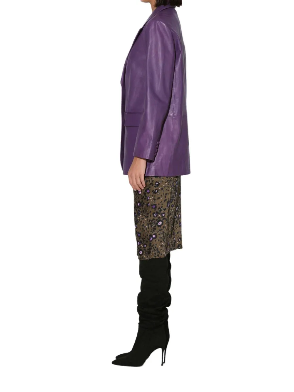 Spark Modern Leather Blazer for Women