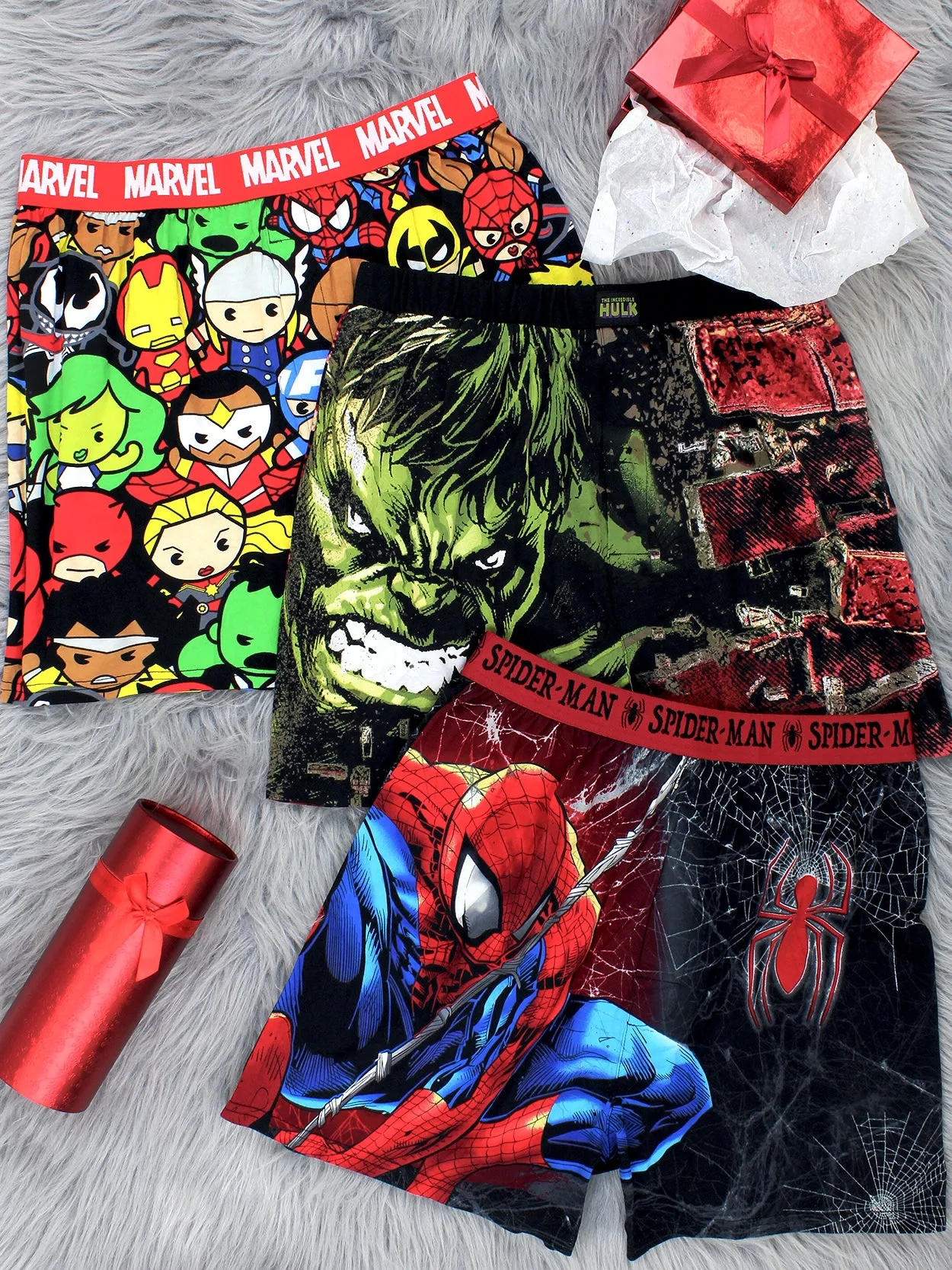 Spider-Man Web Comic Style Boxer Shorts