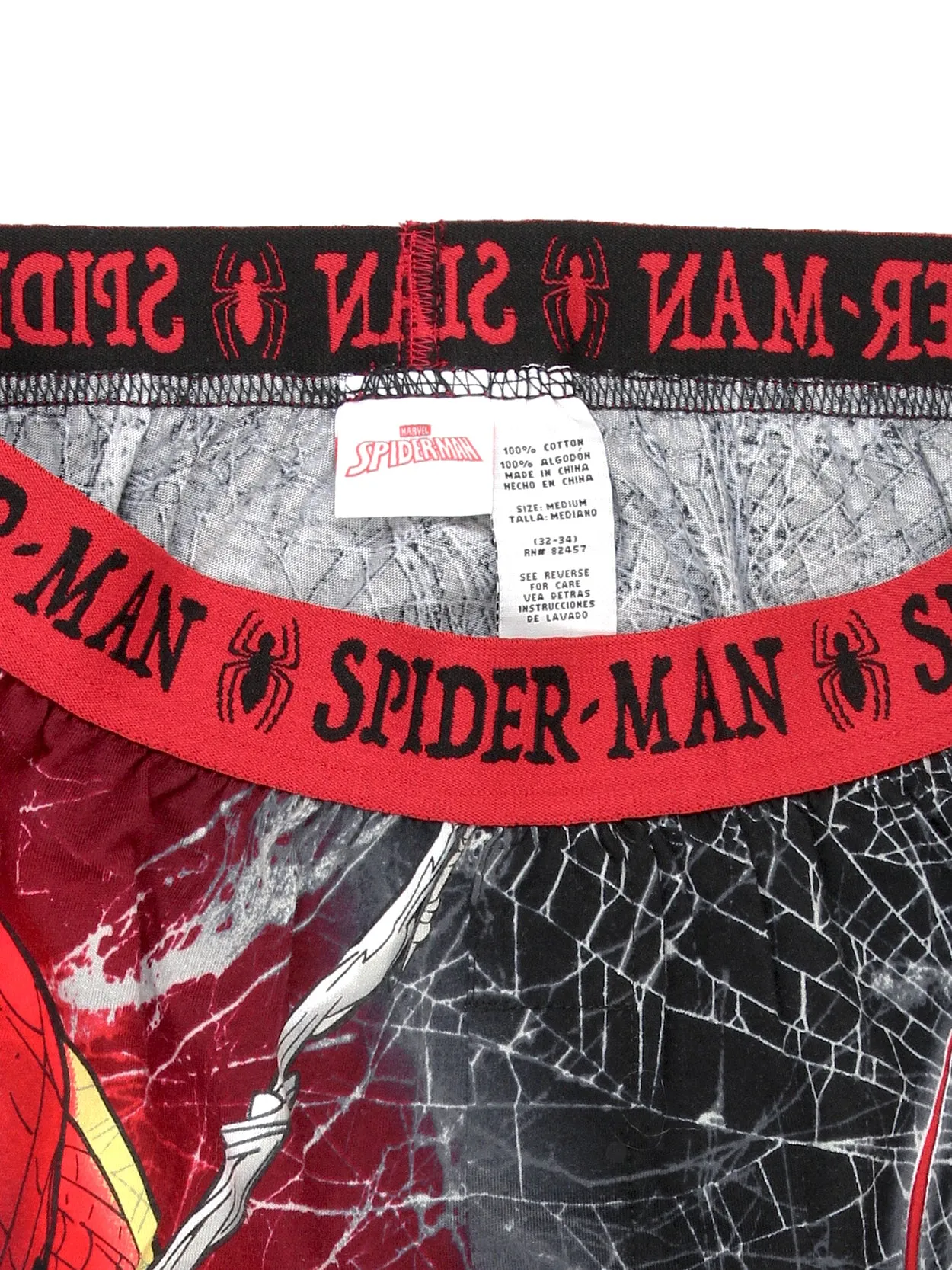 Spider-Man Web Comic Style Boxer Shorts