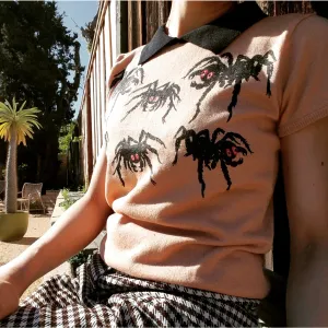 SPIDERS COLLAR SWEATER *BLACK/TAN