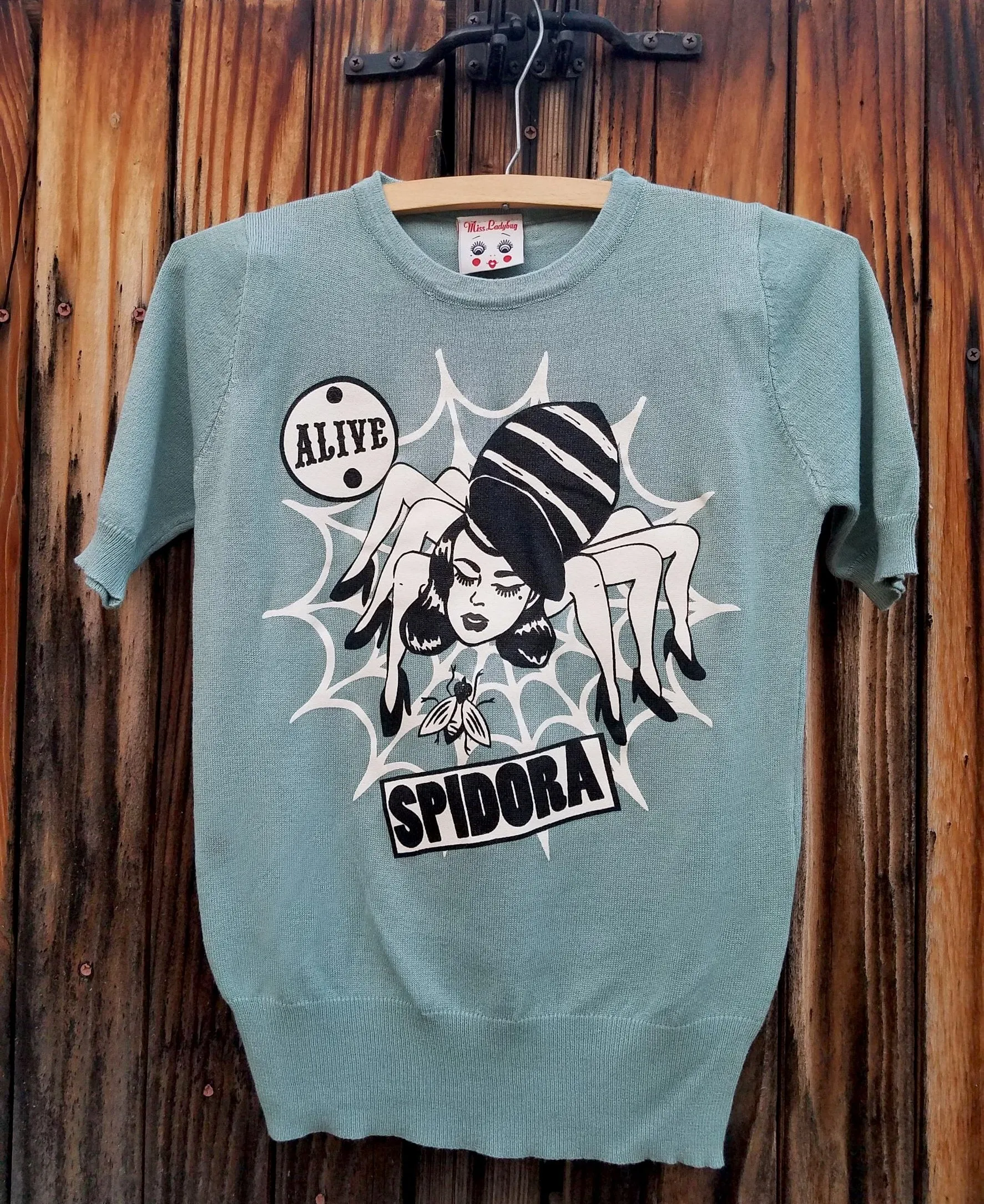 SPIDORA HALF SLEEVE SWEATER *JADE