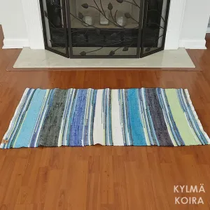 Splash 2 - Handwoven Rag Rug (23 x 47 inches)