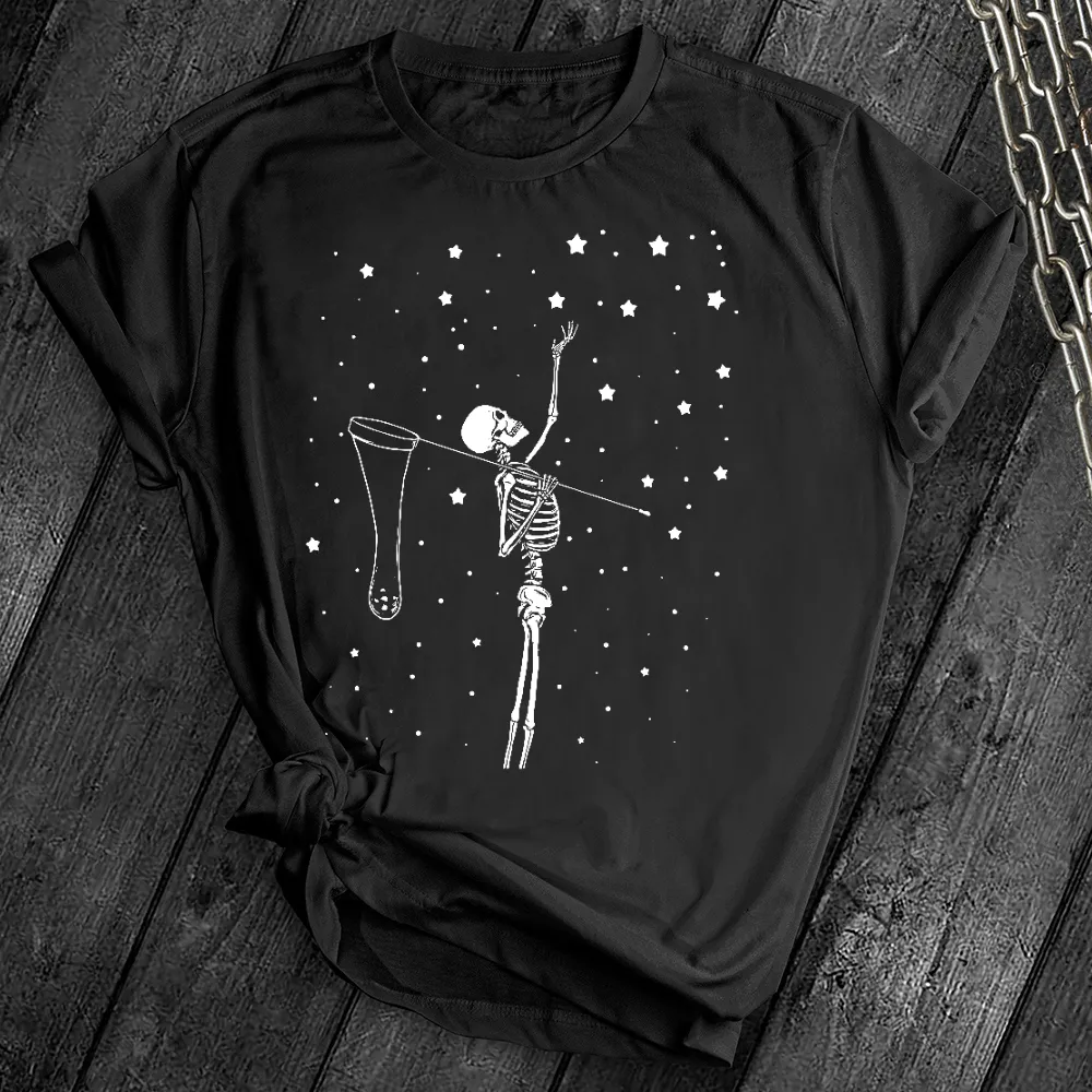 Stars and Skull Skeleton Tee