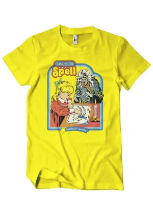 Steven Rhodes Learn To Spell T-Shirt Yellow