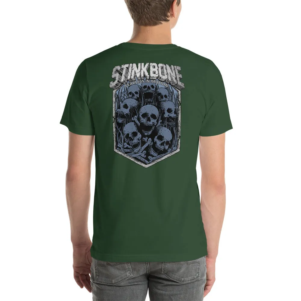 StinkBone Screaming Skulls Mens Short-Sleeve T-Shirt