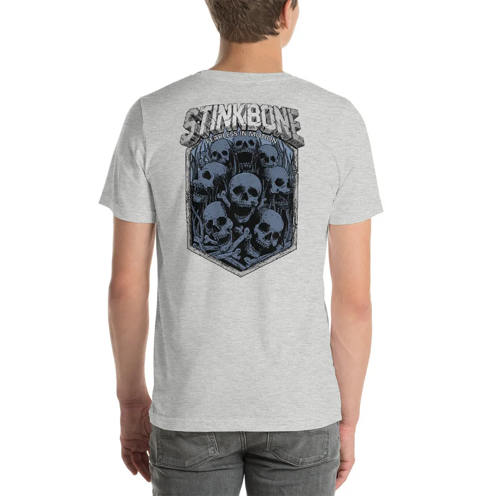 StinkBone Screaming Skulls Mens Short-Sleeve T-Shirt