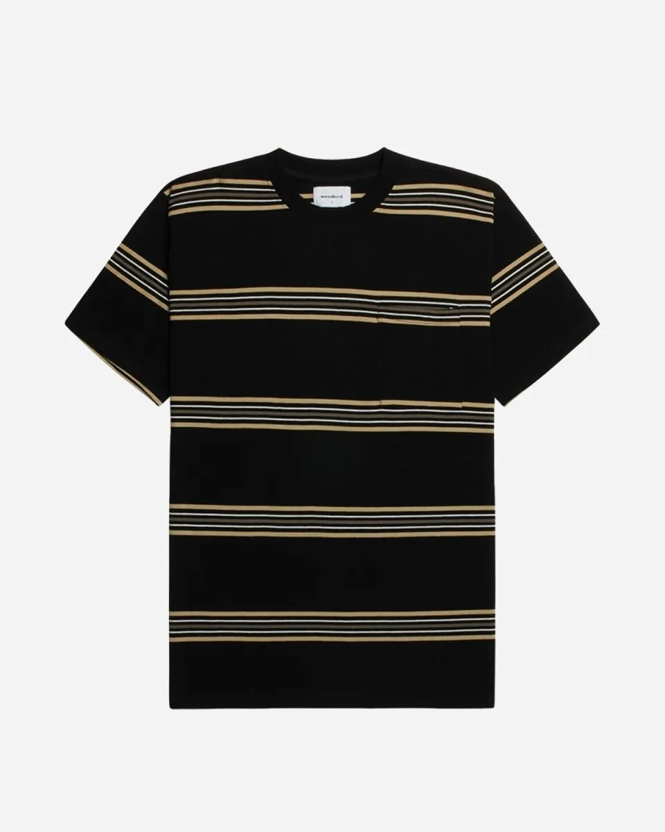 Stona Stripe Tee - Black