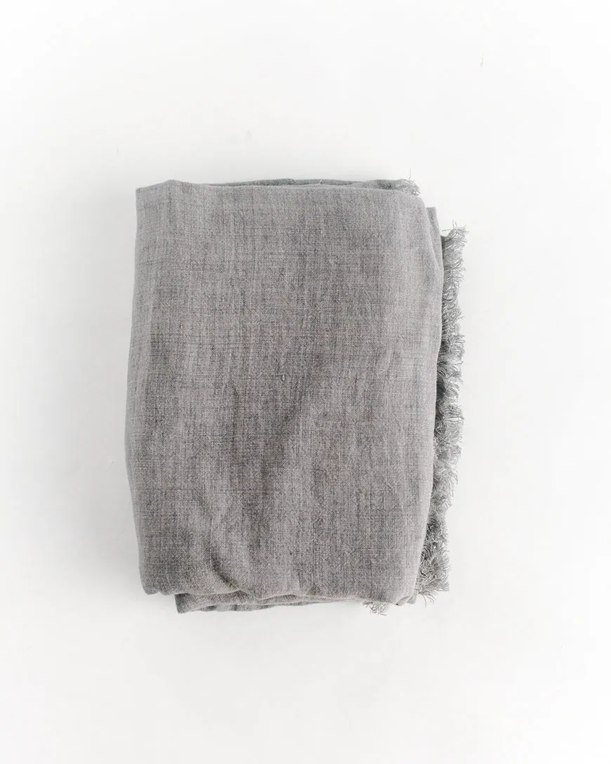 Stone Washed Linen Blanket Handcrafted