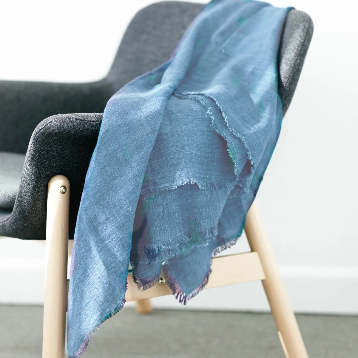 Stone Washed Linen Blanket Handcrafted