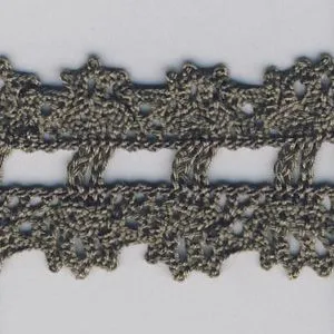 Stretch Torchon Lace #102 Carbon Gray
