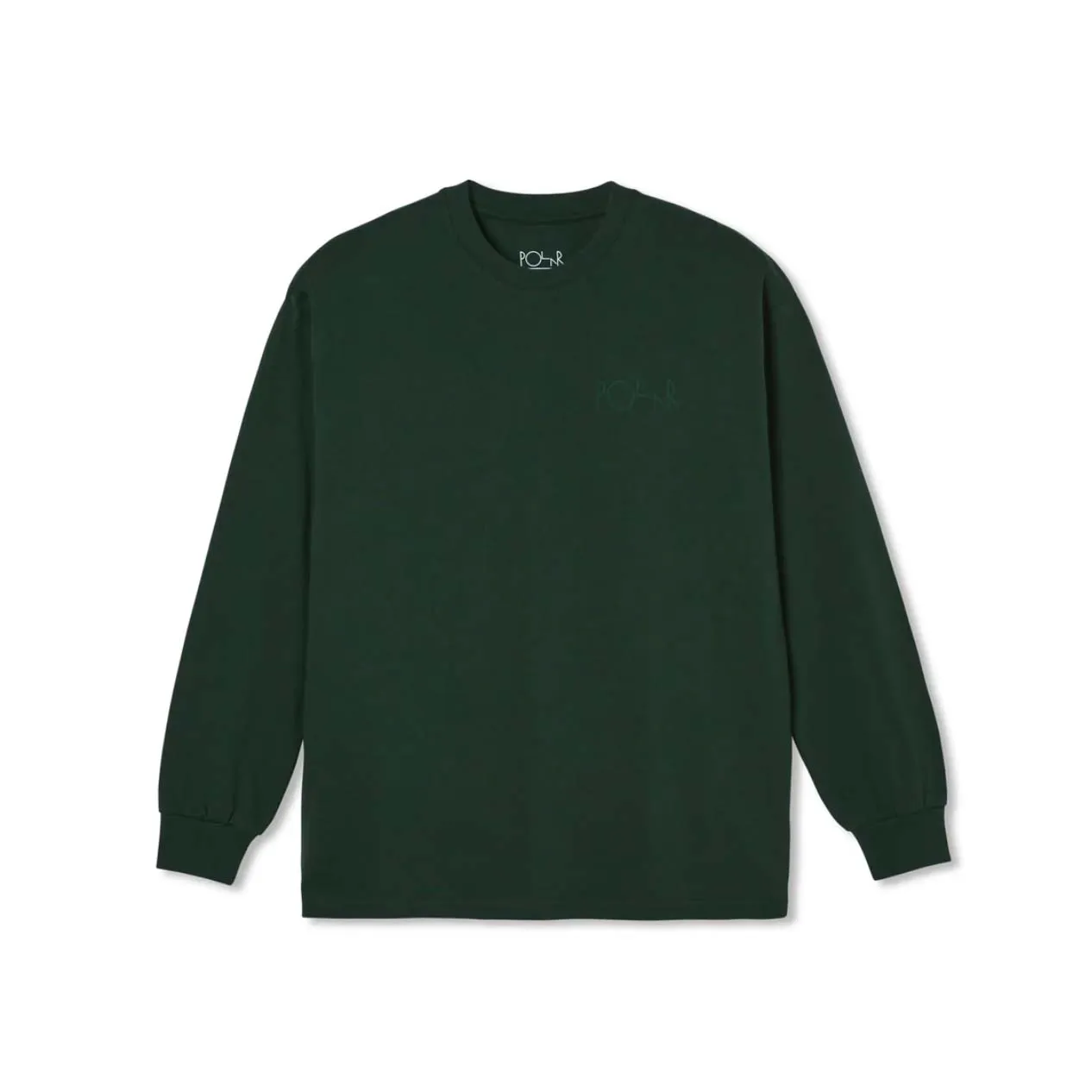 Stroke Logo Longsleeve Tee Dark Green Kids