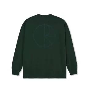 Stroke Logo Longsleeve Tee Dark Green Kids
