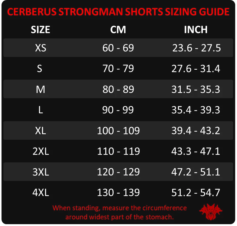 Strongman Shorts Red (2.5mm Neoprene)