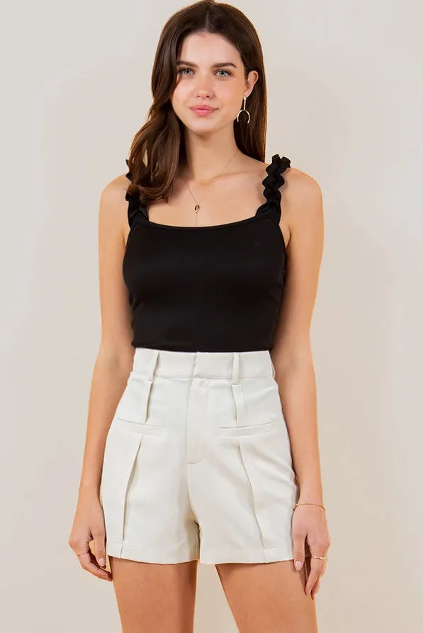 STRUCTURED DRESS SHORTS W2449PIA