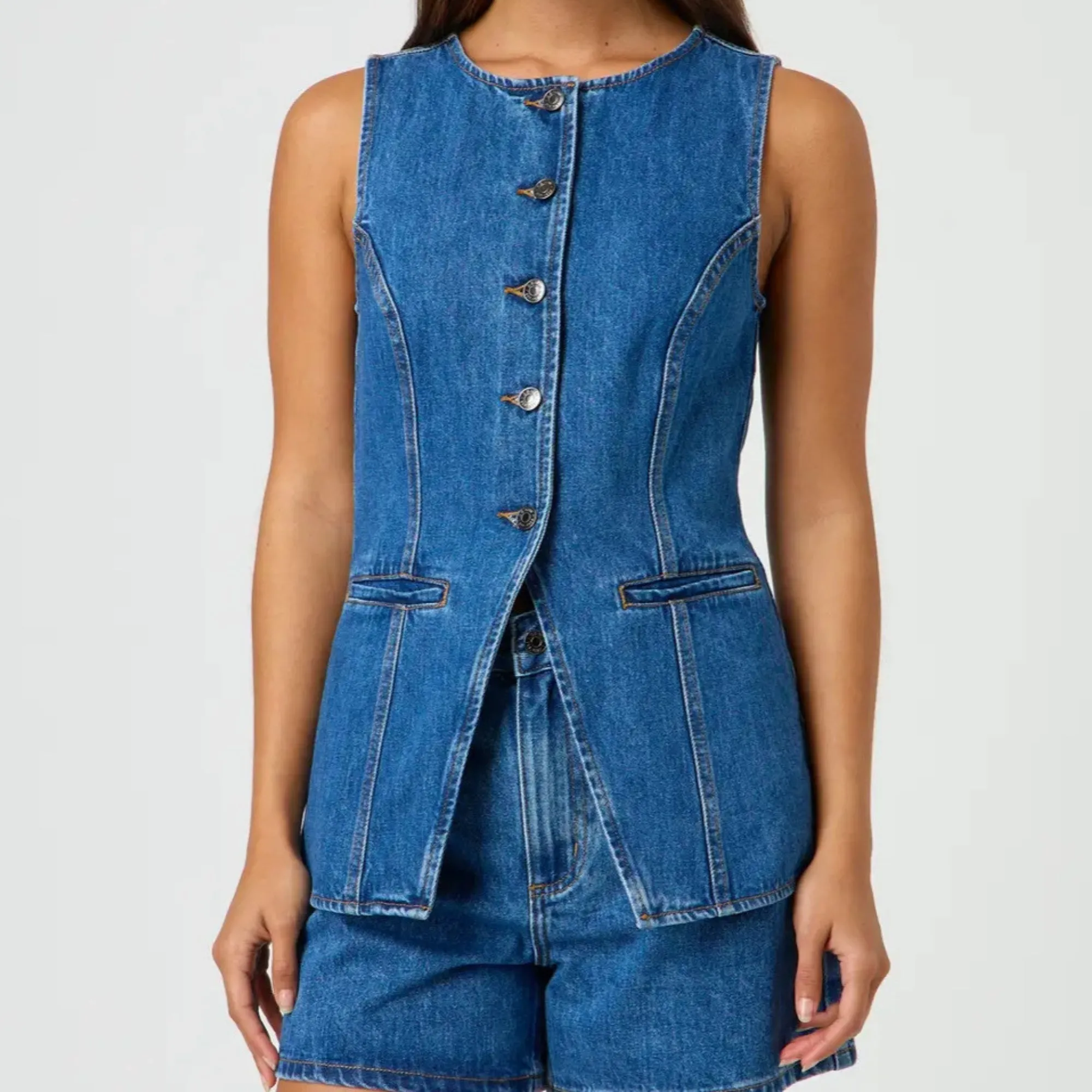 Summer Bloom Denim Set