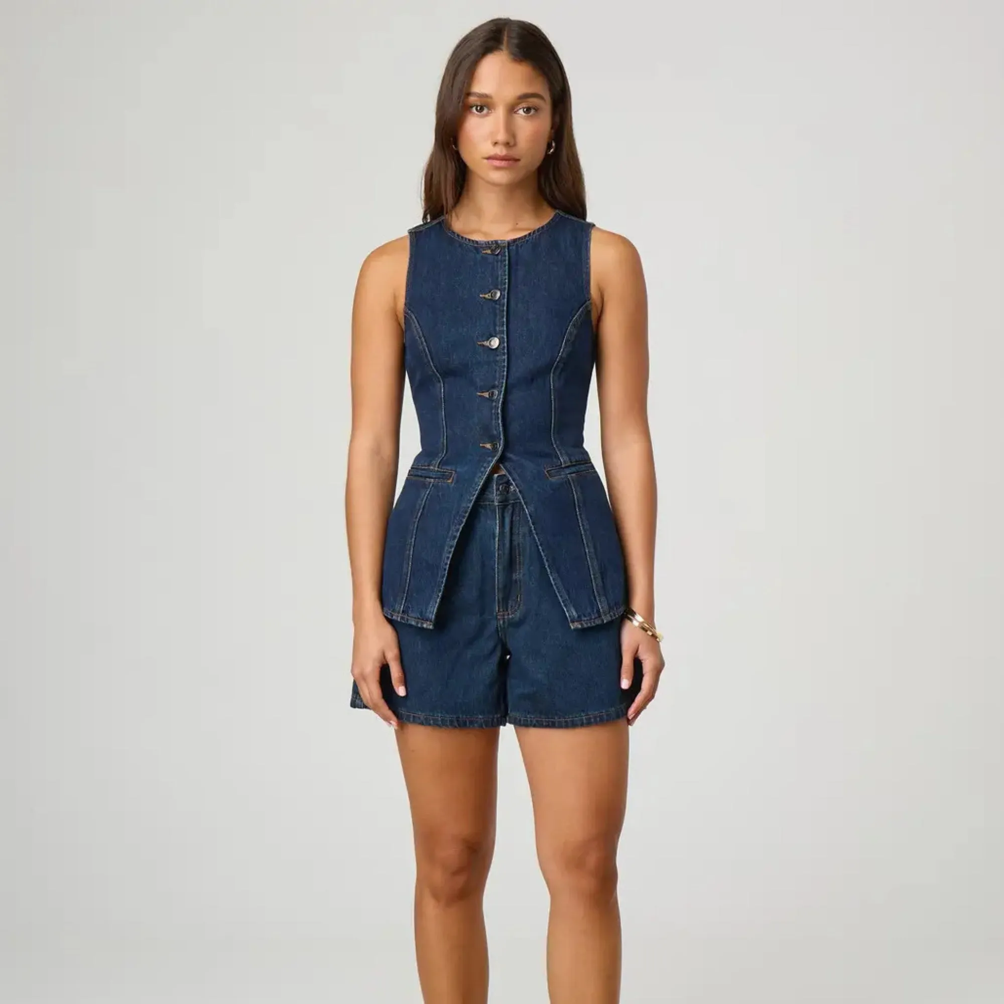 Summer Bloom Denim Set