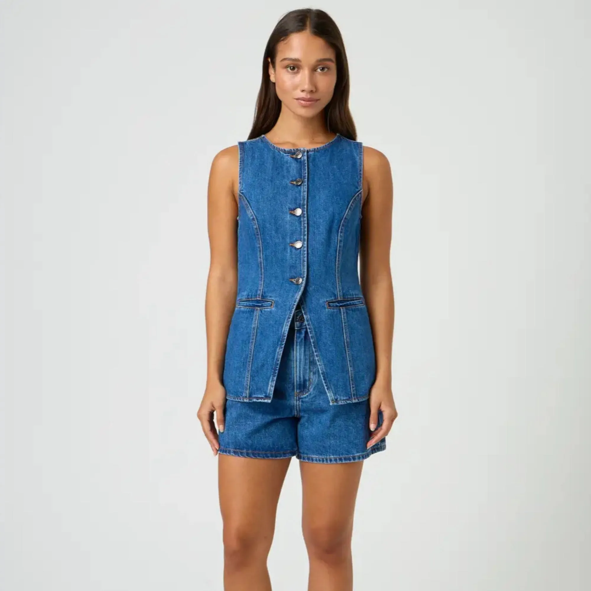 Summer Bloom Denim Set