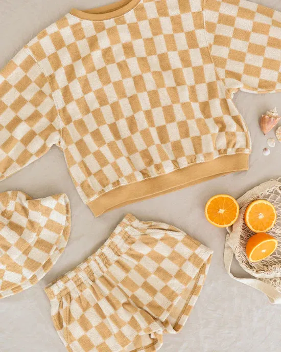 Summer Terry Set || Marigold Check