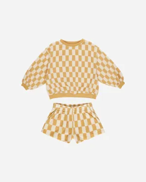 Summer Terry Set || Marigold Check