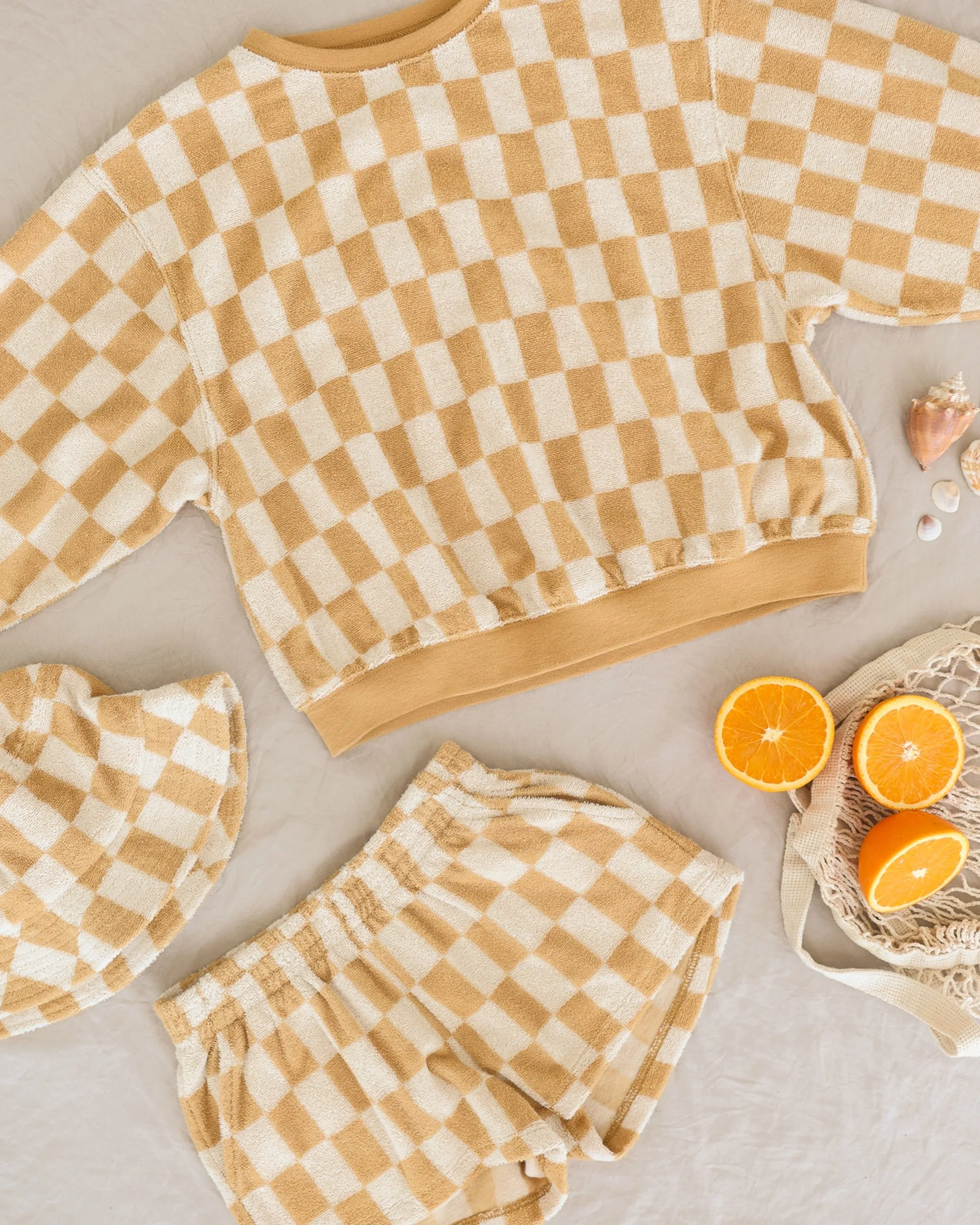 Summer Terry Set || Marigold Check