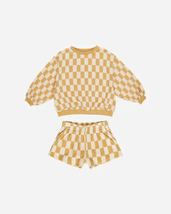 Summer Terry Set || Marigold Check