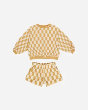 Summer Terry Set || Marigold Check