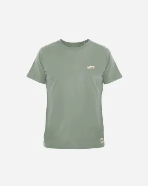 SUNSIGN2 PATCH BRUSHED MEN'S TEE - DUSTY GREEN