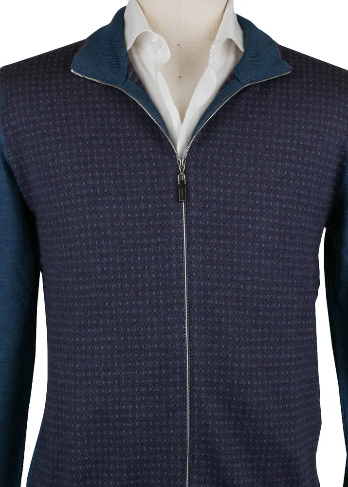 Svevo Parma Blue Sweater Jacket