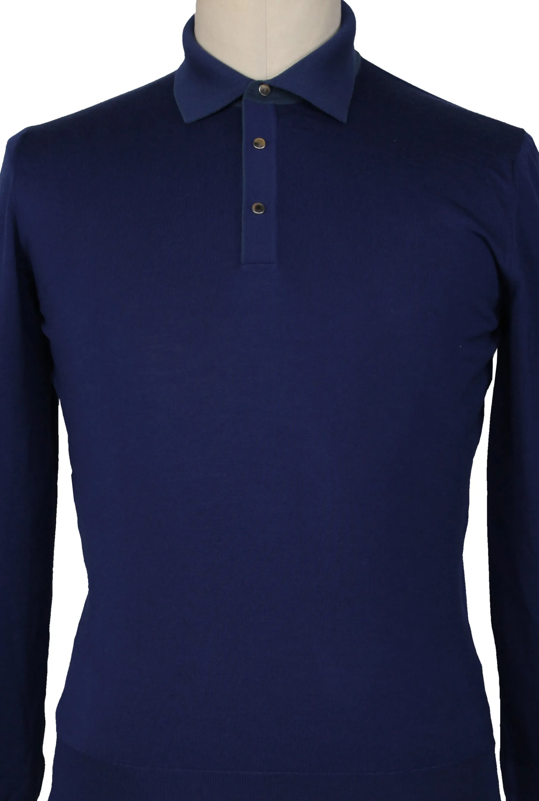 Svevo Parma Dark Blue 1/4 Button Polo Sweater