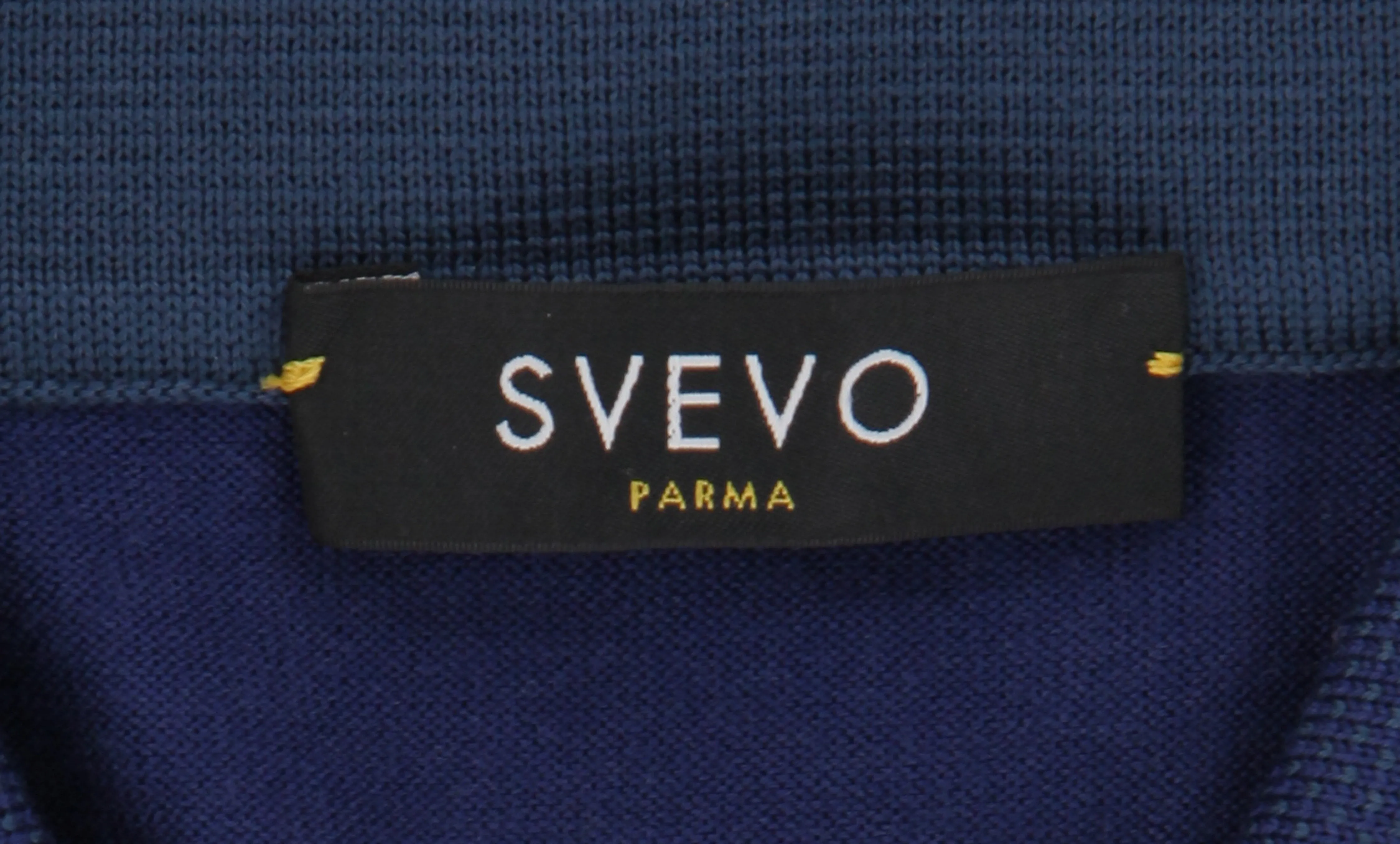 Svevo Parma Dark Blue 1/4 Button Polo Sweater