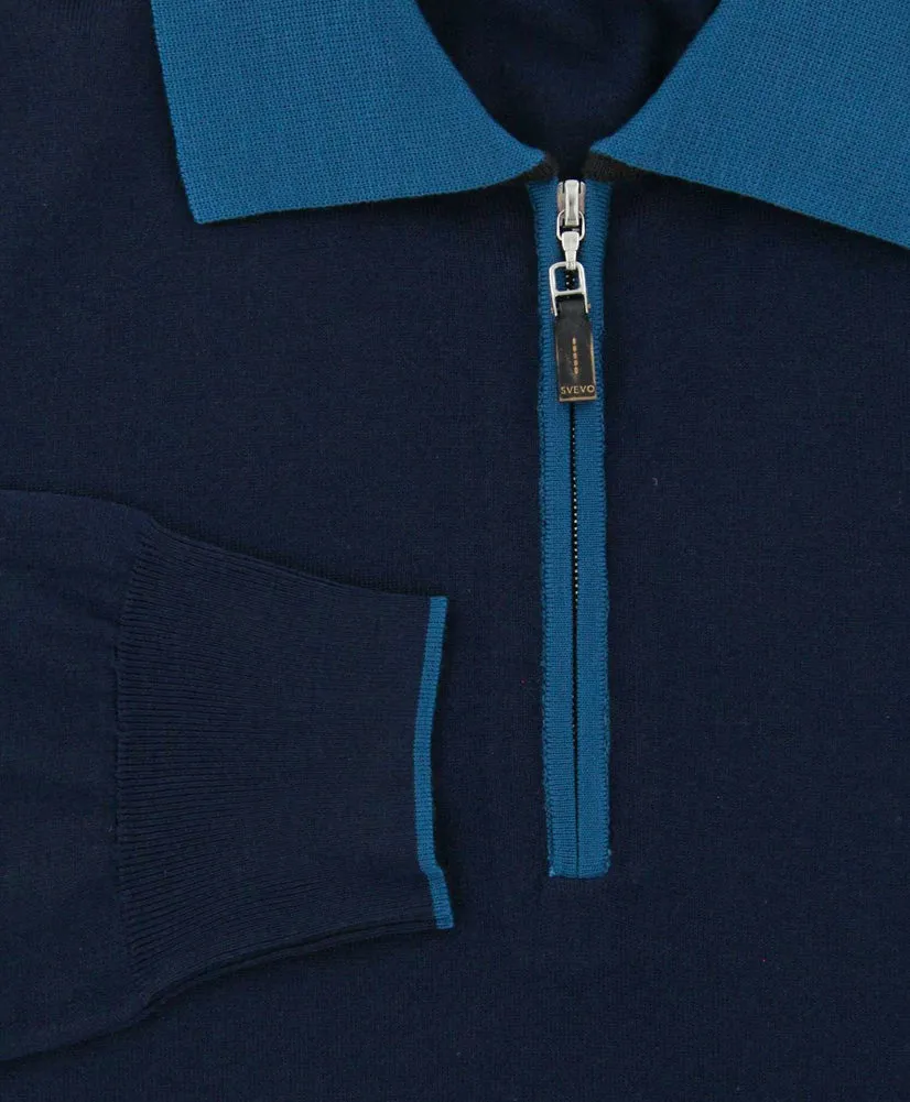 Svevo Parma Navy Blue Sweater