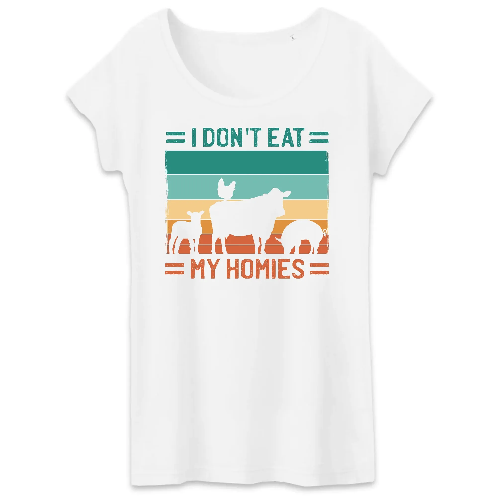 T-SHIRT - BIO- I dont eat my homies - Damen