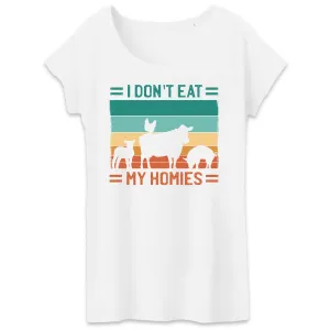 T-SHIRT - BIO- I dont eat my homies - Damen