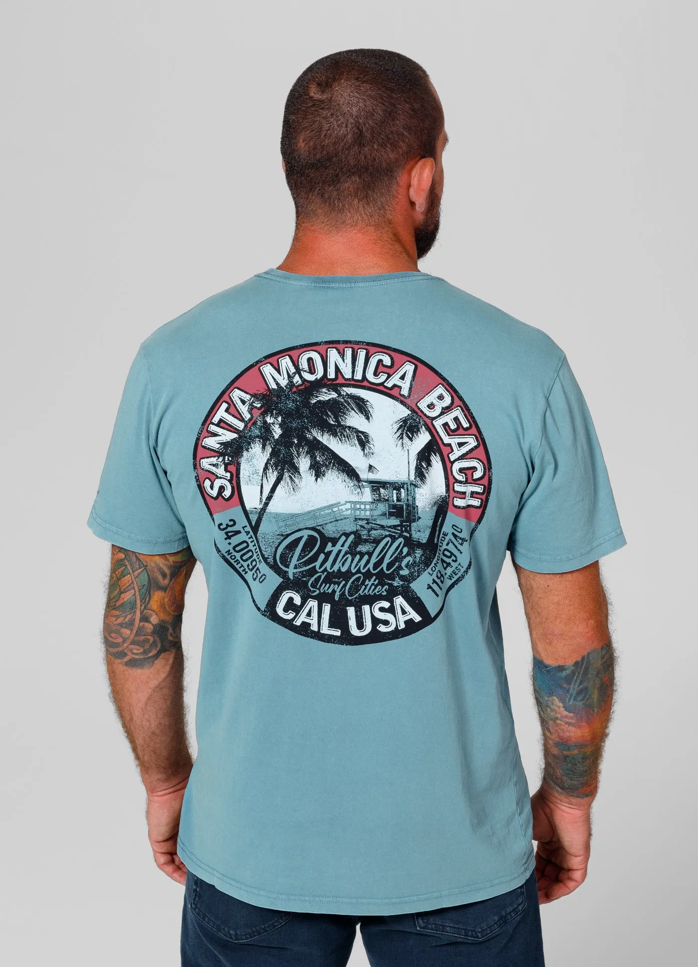 T-Shirt Denim Washed Oceanside - Light Blue