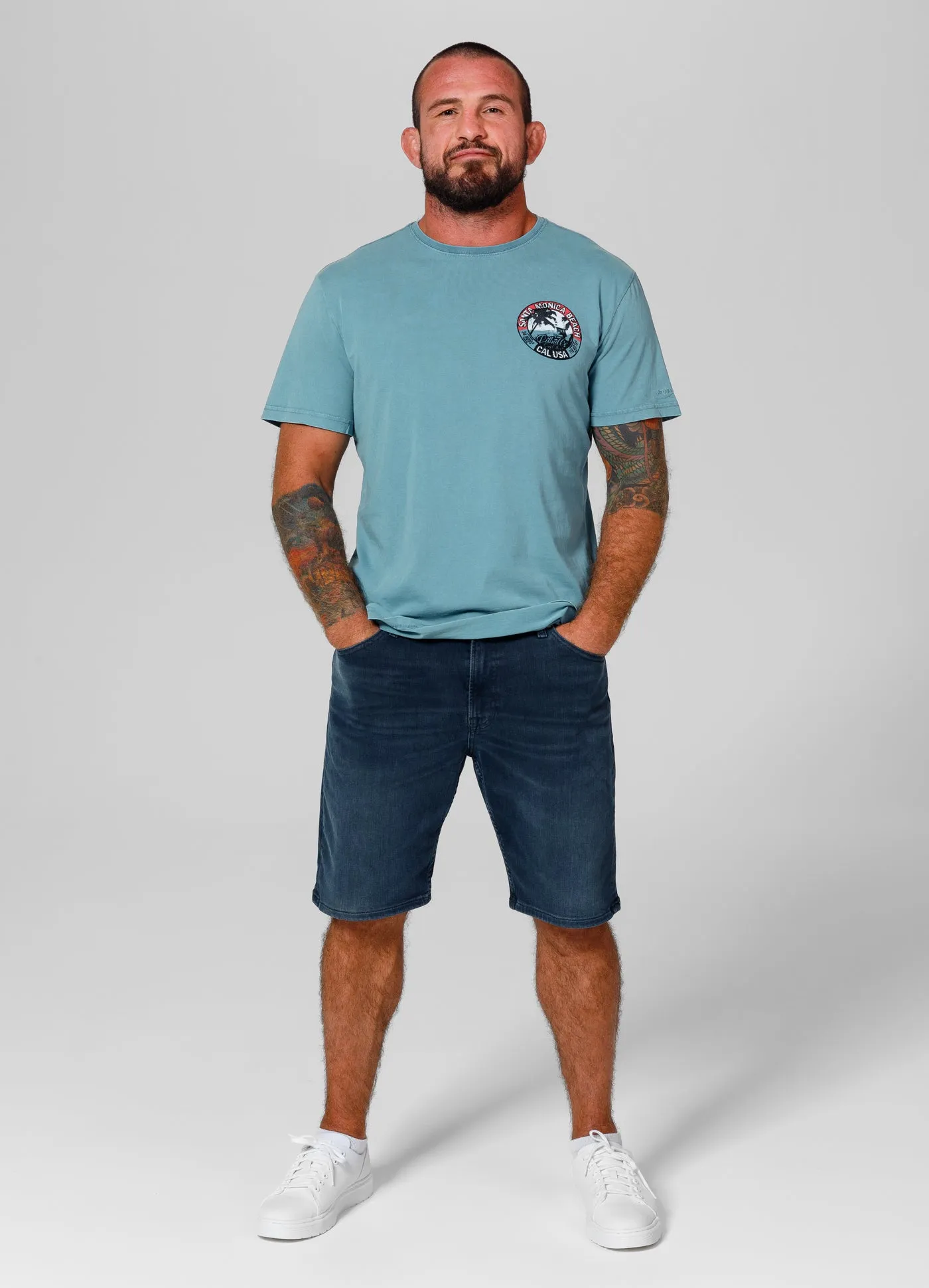 T-Shirt Denim Washed Oceanside - Light Blue