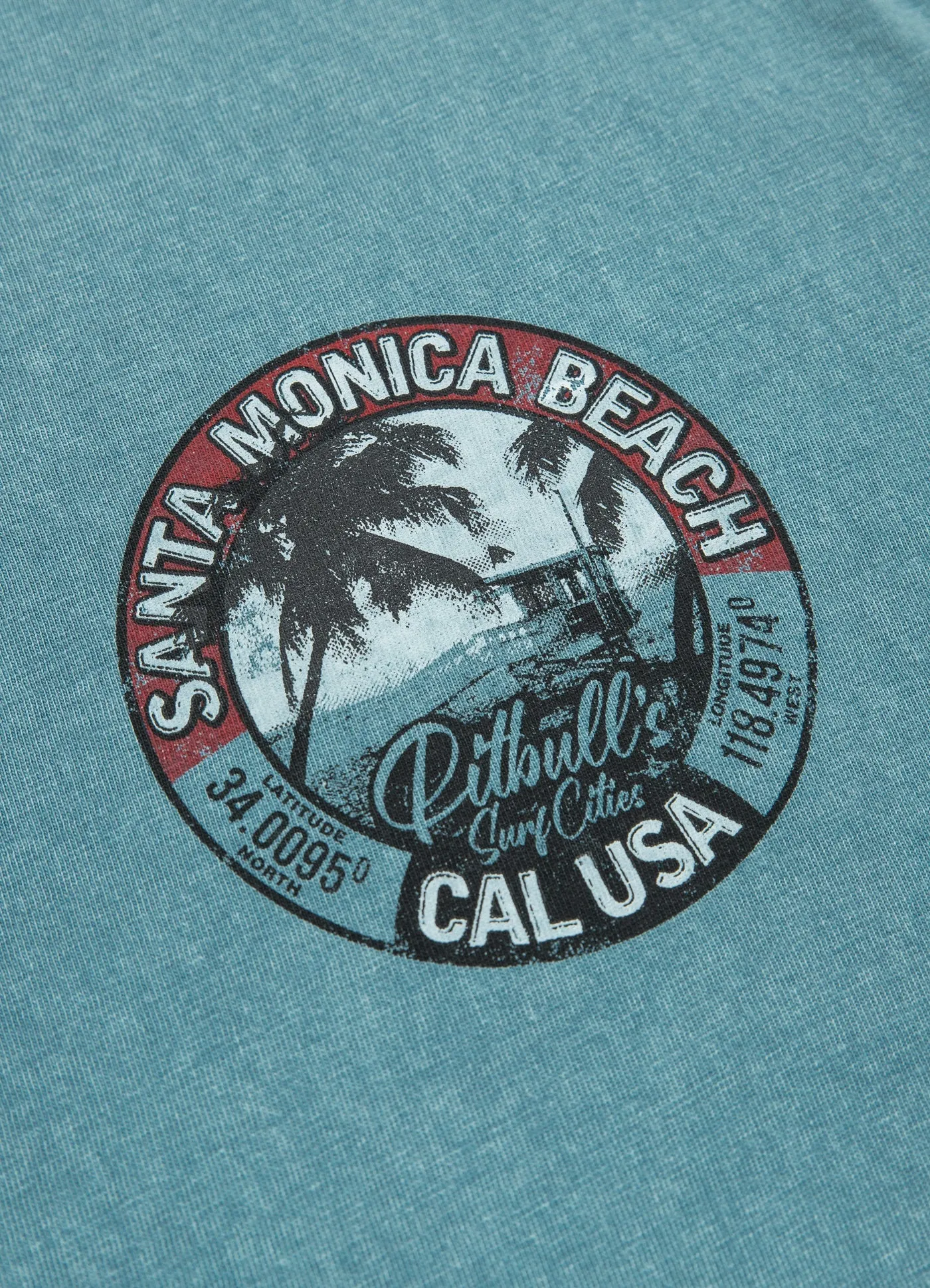 T-Shirt Denim Washed Oceanside - Light Blue