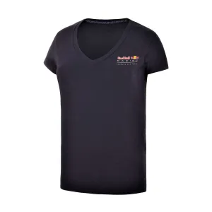 T-SHIRT Ladies Top Red Bull Racing Formula One 1 Team Womens NEW V-Neck Navy S