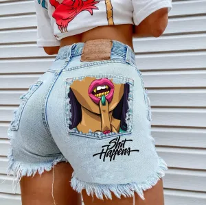 Talkback Denim Shorts